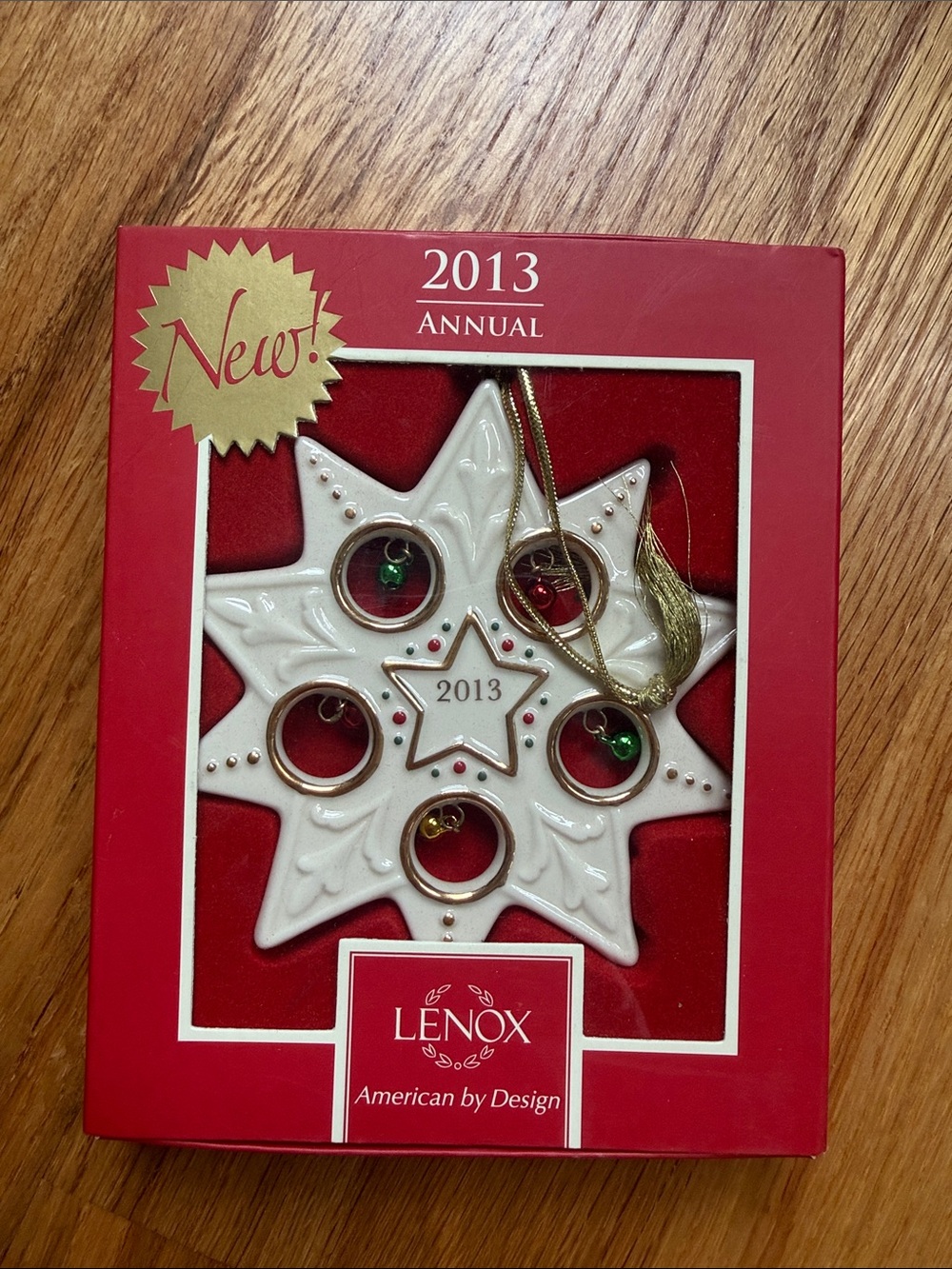 Lenox 2013 Jolly Jingle Ornament new in box
